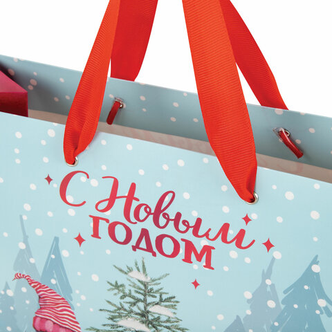Пакет подарочный НАБОР 4 штуки новогодний 27×20х11 см«Artpaper Wide #1»ЗОЛОТАЯ СКАЗКА592118