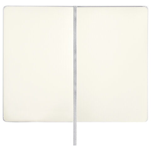 Скетчбук, слоновая кость 140 г/м2 130×210 мм, 80 л., КОЖЗАМ, резинка, BRAUBERG ART CLASSIC, белый