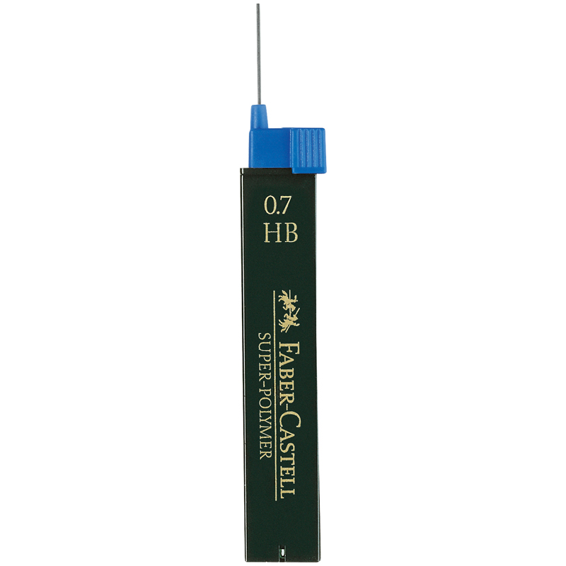 Грифели для механических карандашей Faber-Castell «Super-Polymer», 12шт., 0.7мм, HB
