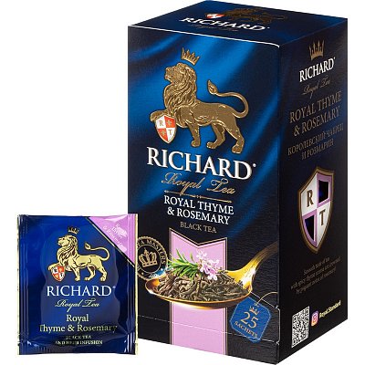 Чай Richard Royal Thyme & Rosemary черный 25 пакетиков