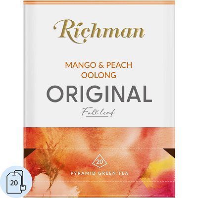 Чай Richman Mango  Peach Oolong зелён с ароматом манго и персика 20пирх2г