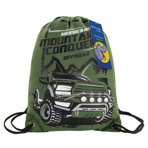 Сумка для обуви BRAUBERG PREMIUMкарманподкладкасветоотражающие элементы43×33 смMountain conqueror270286