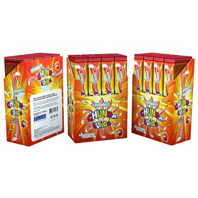 Жевательная резинка с кислой пудрой CHUNGA LUNGA со вкусом клубники10 г