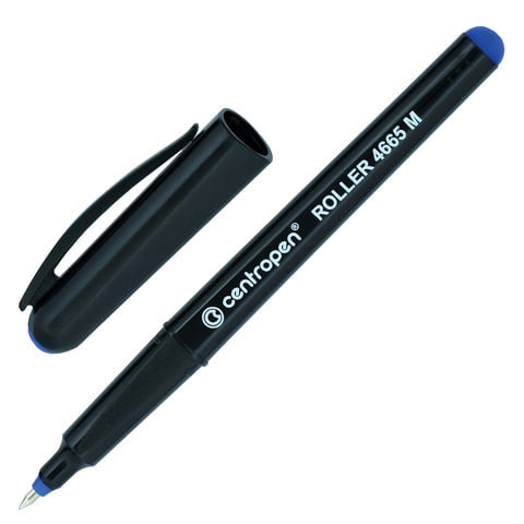 превью Ручка-роллер Centropen «4665» синяя, 0.7мм, трехгран., одноразовая