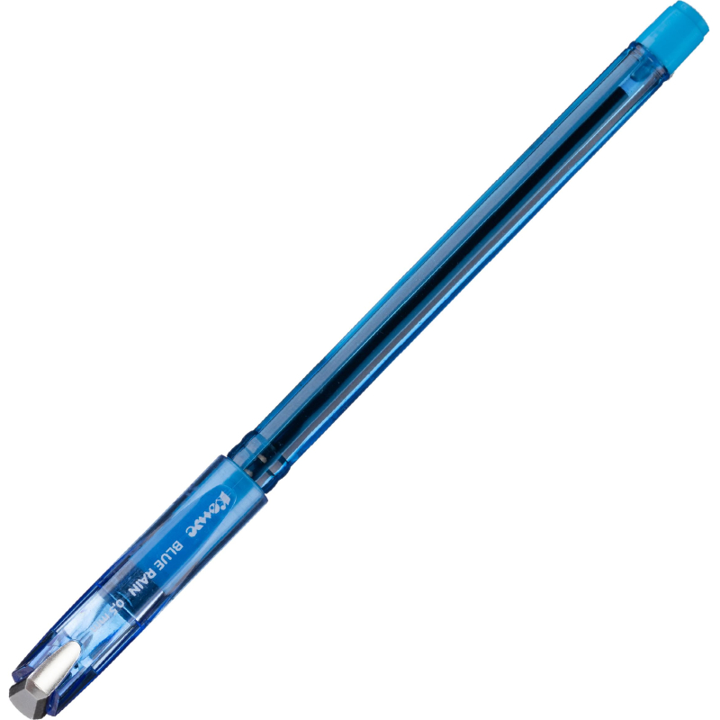 Ручка шариковая Комус Blue Rain, д. ш. 0.7 мм, гол. корп, манж., синяя