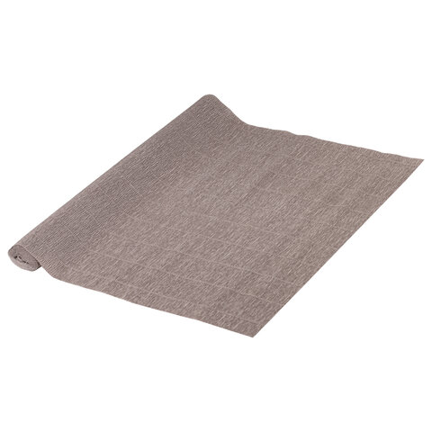 Бумага гофрированная (ИТАЛИЯ) 140 г/м2, серая (904), 50×250 см, BRAUBERG FLORE