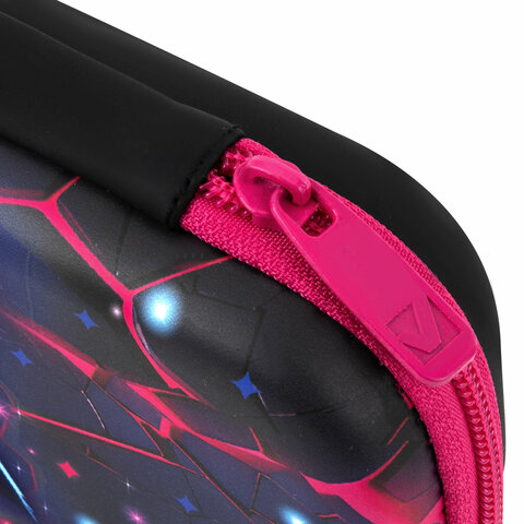 Пенал BRAUBERG, 1 отделение, 1 откидная планка, EVA, 22×10х5 см, «Pink lava»