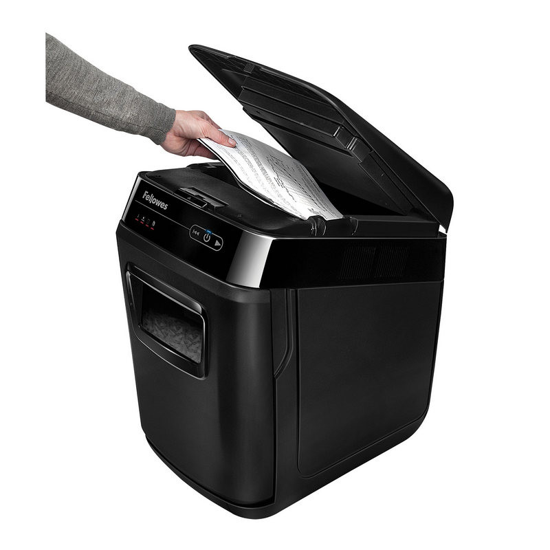 Уничтожитель документов Fellowes FS-46536 AutoMax 200C 4-й уровень секретности объем корзины 32 л