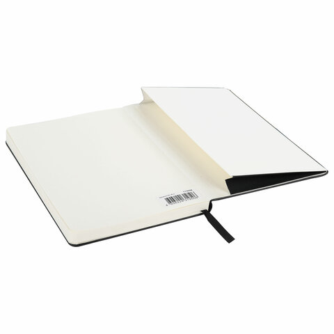 Блокнот-скетчбук А5 (130×210 мм), BRAUBERG ULTRA, балакрон, 80 г/м2, 96 л., без линовки, черный