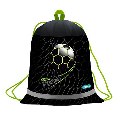 Мешок для обуви 1 отделение Först «Street Football», 360×460мм, вентиляционная сеточка, светоотражающая полоса