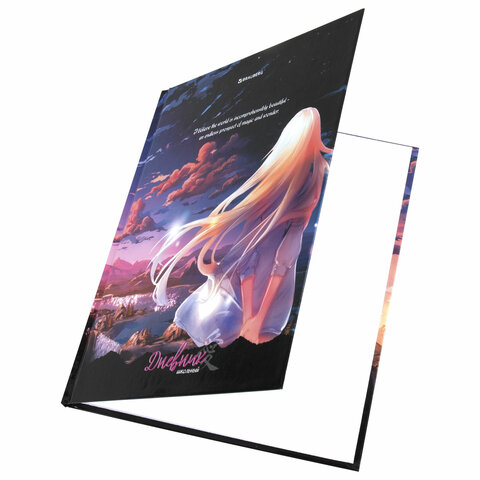 Дневник 1-11 класс 40 л., твердый, BRAUBERG, глянцевая ламинация, «Anime girl»