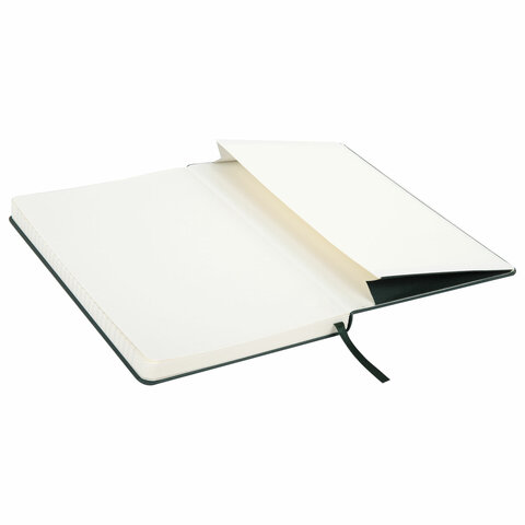 Блокнот А5 (130×210 мм), BRAUBERG ULTRA, балакрон, 80 г/м2, 96 л., линия, темно-зеленый
