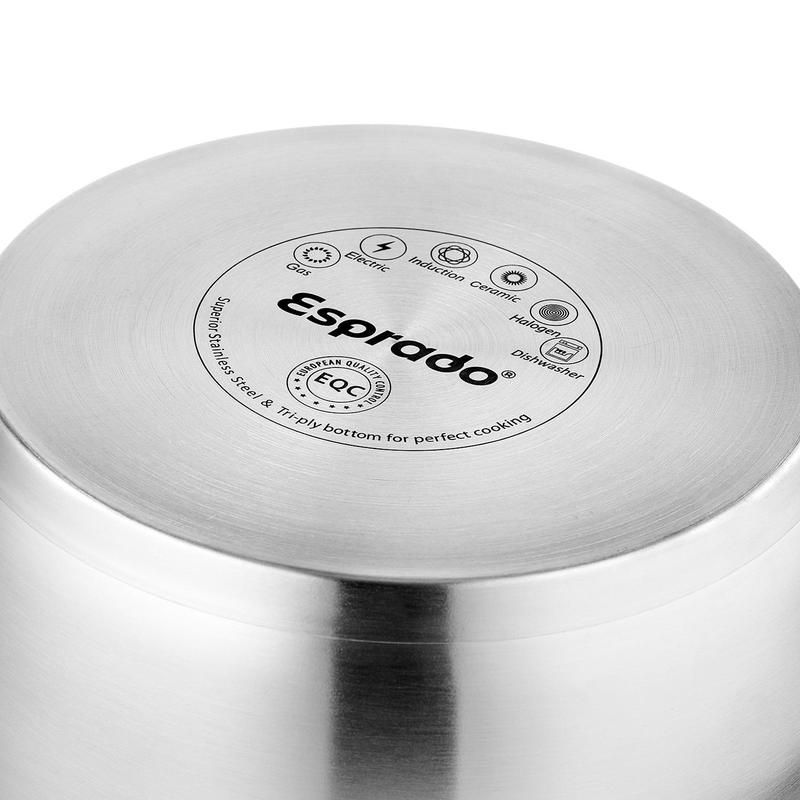 Кастрюля Esprado El Unico 2.8 л нержавеющая сталь с крышкой