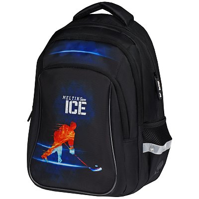 Рюкзак Berlingo Comfort «Hockey» 38×27×18см, 3 отделения, 3 кармана, эргономичная спинка