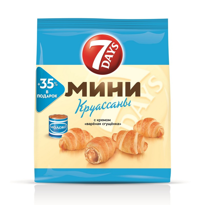 превью Круассаны 7 Days мини с вареной сгущенкой 300 г