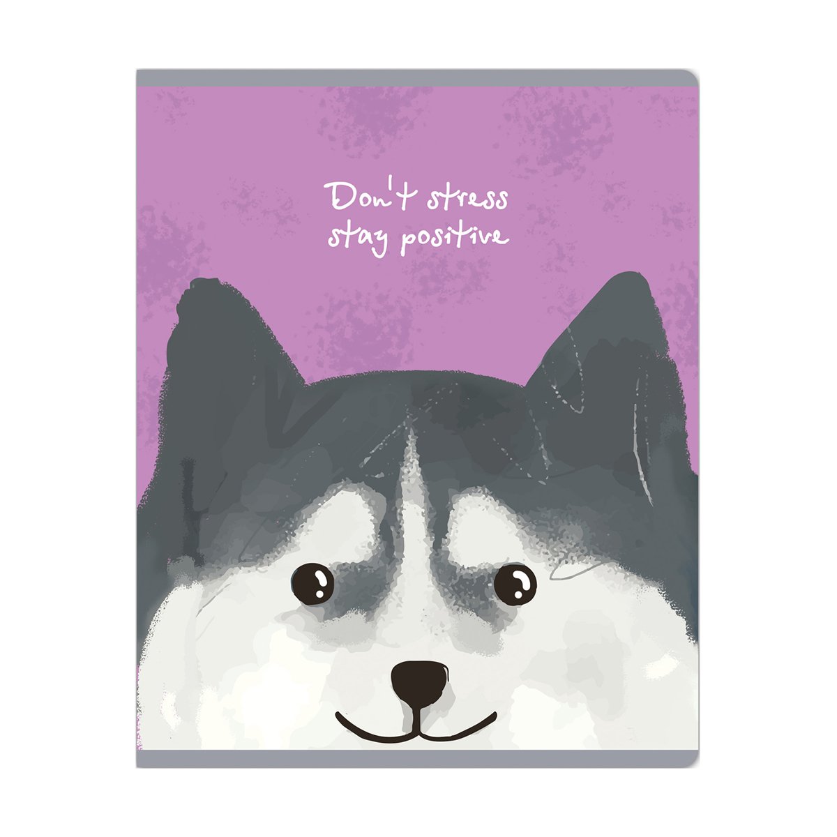Тетрадь 48л., клетка MESHU «Funny dogs», матовая ламинация, sandy-touch