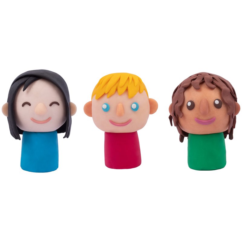 Пластилин JOVI «Multicultural», 06 цветов, 900г, растительный, картон, европодвес