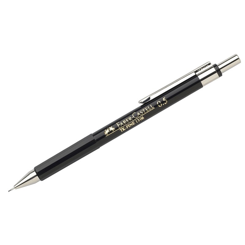 превью Карандаш механический Faber-Castell «TK-Fine 1306», HB, 0.5мм, черный корпус