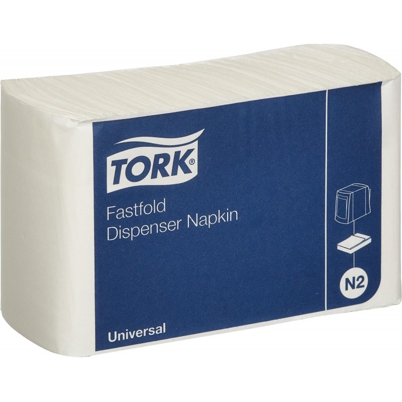 Салфетки бумажные для диспенсера Tork №2 1-слойные 25×30 см белые (300 штук в пачке, 36 пачек в упаковке)