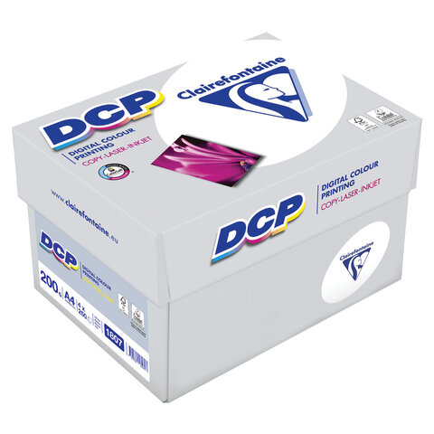 Бумага для лазерной и струйной печати А4, 200 г/м2, 250 л., марка А++, CLAIREFONTAINE, Франция, 170% CIE