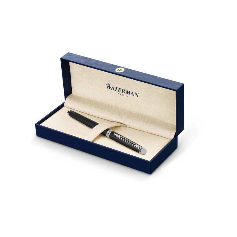 Ручка перьевая Waterman «Hemisphere Matt Black PТ» черный, 0.8мм, подарочная упаковка