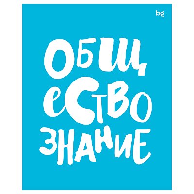 Тетрадь предметная 48л. BG «Домино» - Обществознание, пластиковая обложка