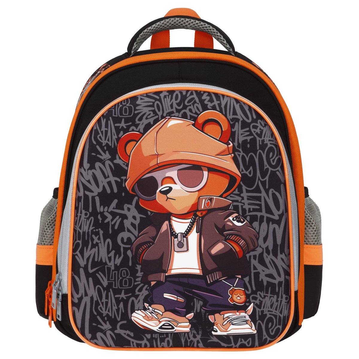 Ранец ArtSpace School Friend Light «Bear» 35×29×12см, 2 отделения, 2 кармана, анатомическая спинка