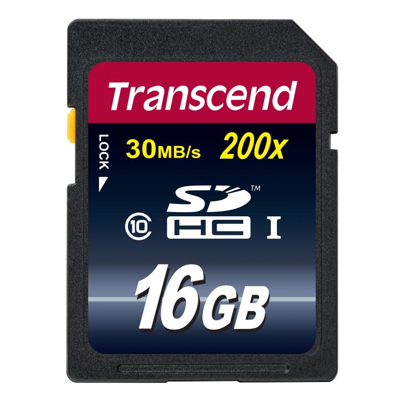 Карта памяти Transcend Premium SDHC 16Gb UHS-I Cl10, TS16GSDHC10