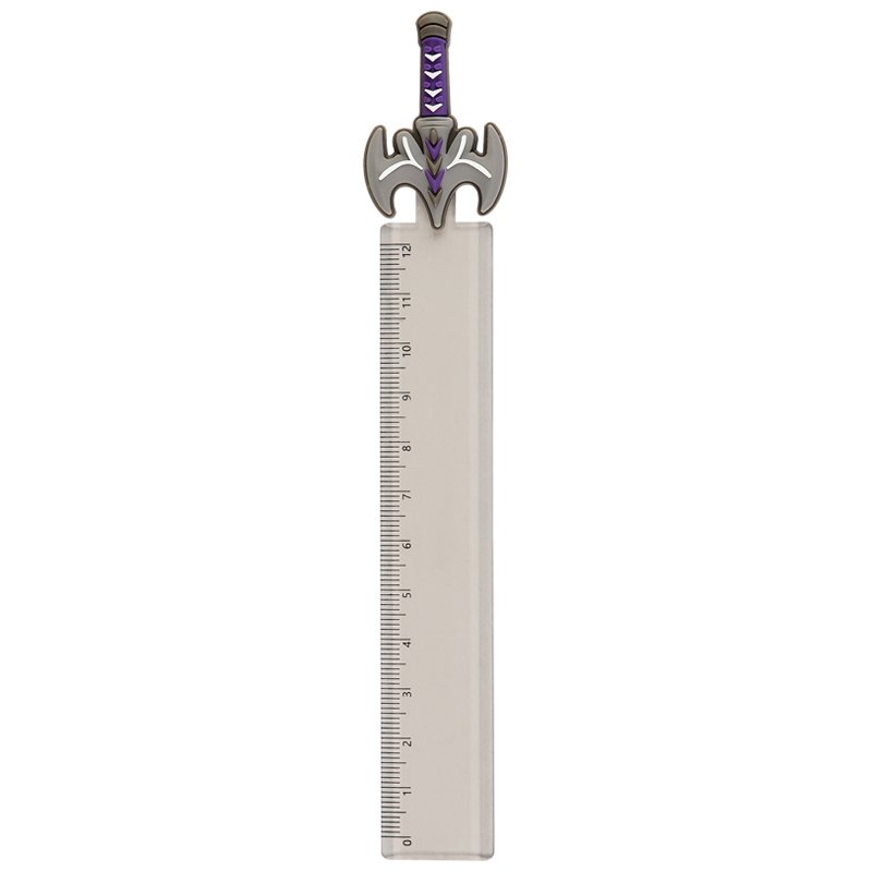 Линейка с топпером 12см MESHU «Grey sword», европодвес
