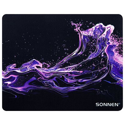 Коврик для мыши SONNEN «NEON SPLASH» резина + ткань250×200х2 мм513957