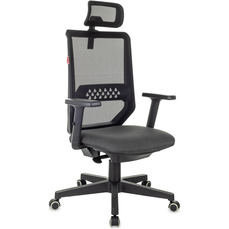 Кресло VB_EChair 663 TC-H черный TW-01 38-418 сетка/ткань