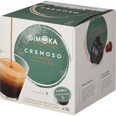 Кофе в капсулах для кофемашин Gimoka Dolce Gusto Espresso Cremoso (16 штук в упаковке)