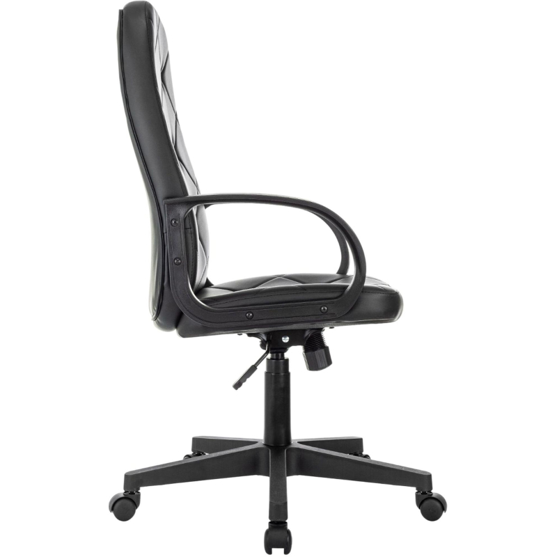 Кресло VB_EChair 602 PU черный эко. кожа крестов. пластик