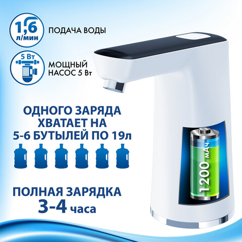 Помпа для воды электрическая SONNEN EWD162WB1.6 л/мин2 режимаАККУМУЛЯТОР455468