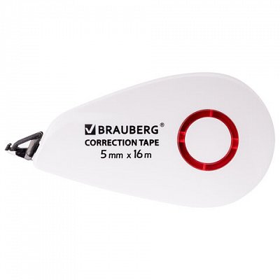 Корректирующая лента BRAUBERG SUPER5 мм х 16 мкорпус белыйблистер229061