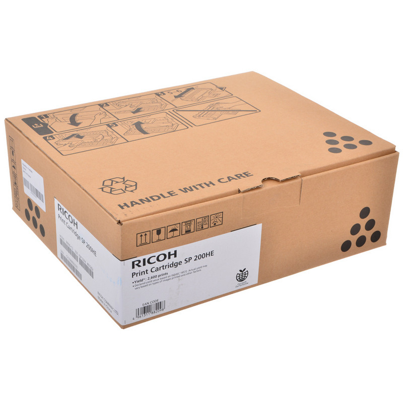 превью Картридж лазерный RICOH (SP200HE) SP 210/SP 212w, оригинальный, ресурс 2600 стр.