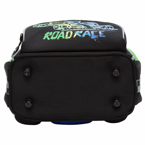 Ранец GRIZZLY анатомическая спинка, с мешком для обуви, для мальчиков, ROAD RACE, 33×25х13 см