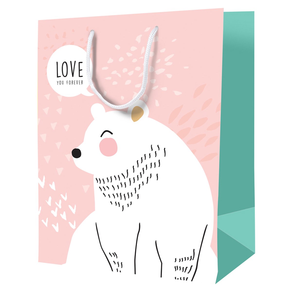 превью Пакет подарочный 18×23×10см ArtSpace «Love you forever», ламинированный
