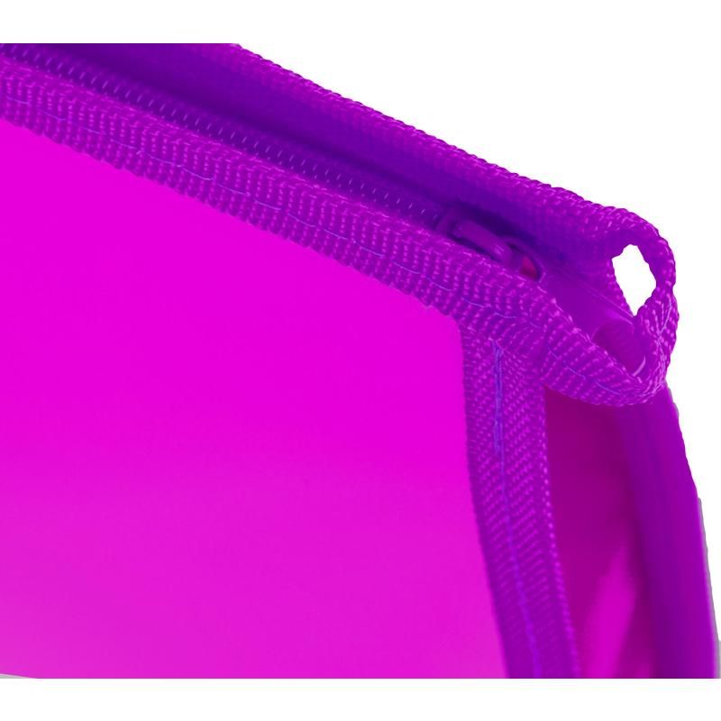 Папка-портфель пластиковая Attache Neon А4+ розовая (340×40×245 мм, 1 отделение)