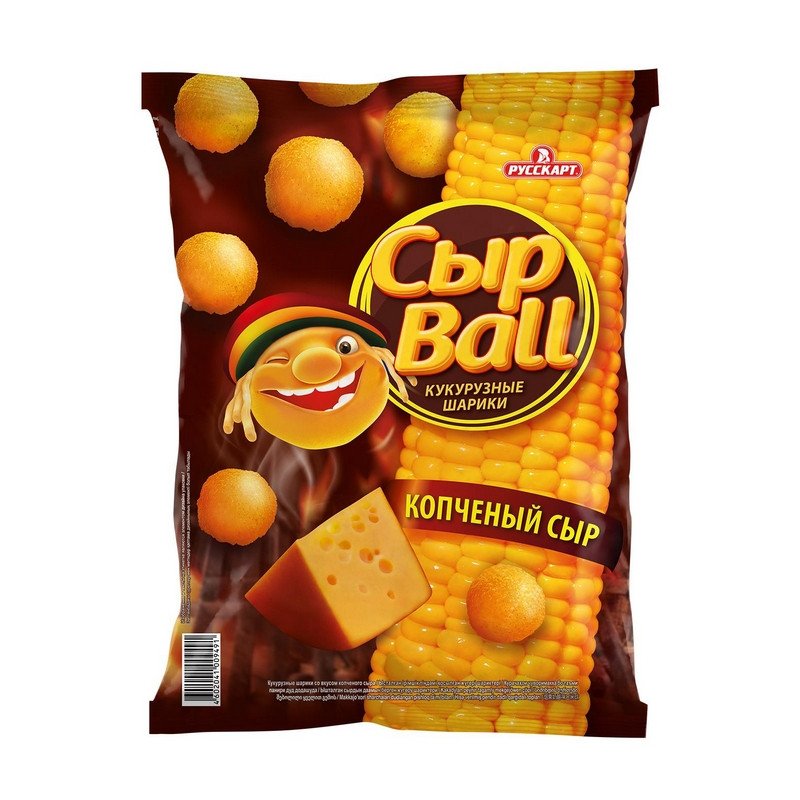превью Кукурузные шарики СырBall со вкусом копченого сыра 140 г