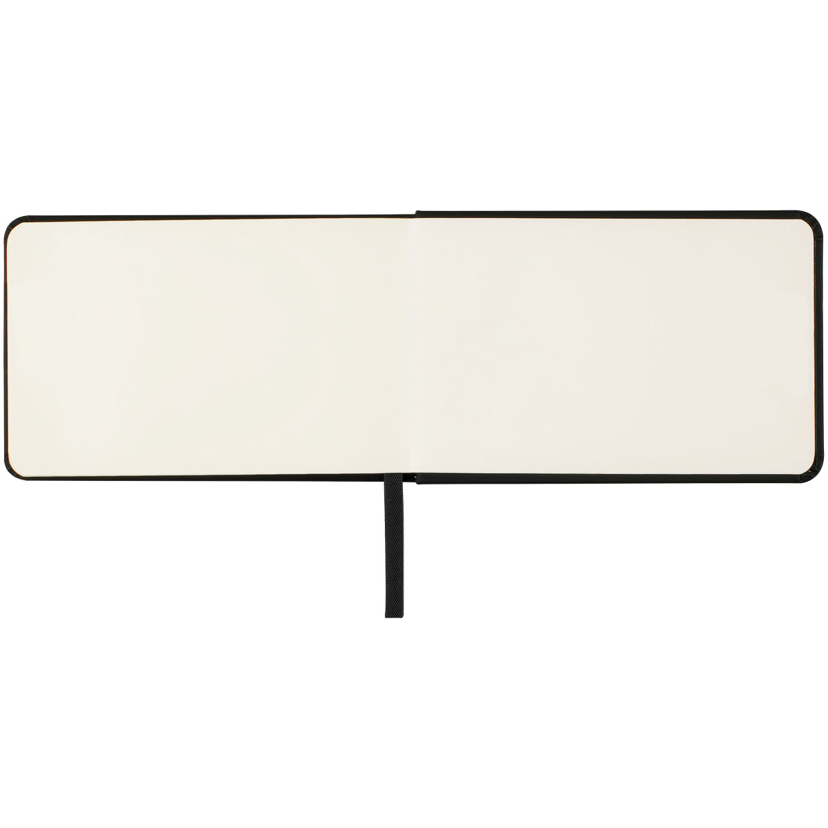 Скетчбук 80л., 140×90 Гамма «Студия», черный, твердая обложка, на резинке, слоновая кость, 140г/м2