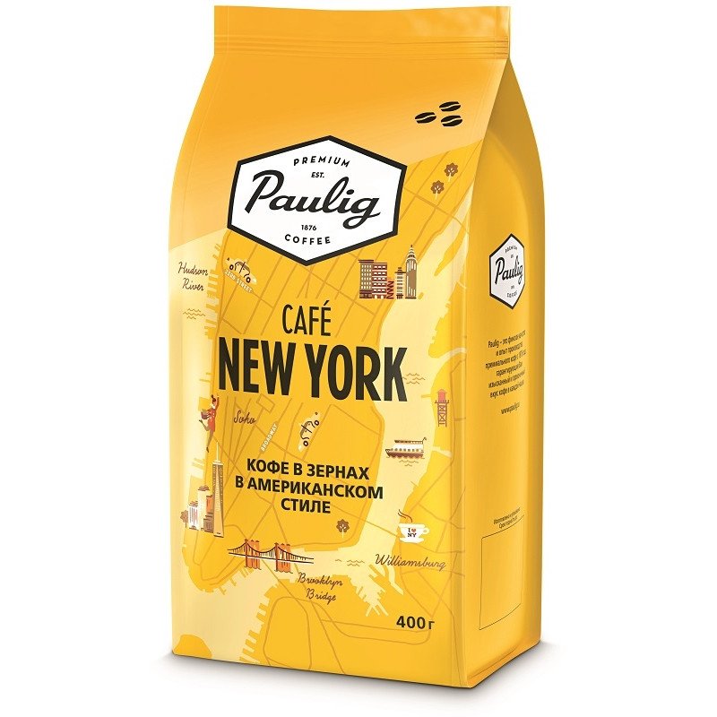 превью Кофе в зернах Paulig New York 100% арабика 400 г