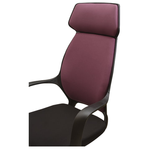 Кресло офисное BRABIX PREMIUM «Galaxy EX-519», ткань, черное/терракотовое