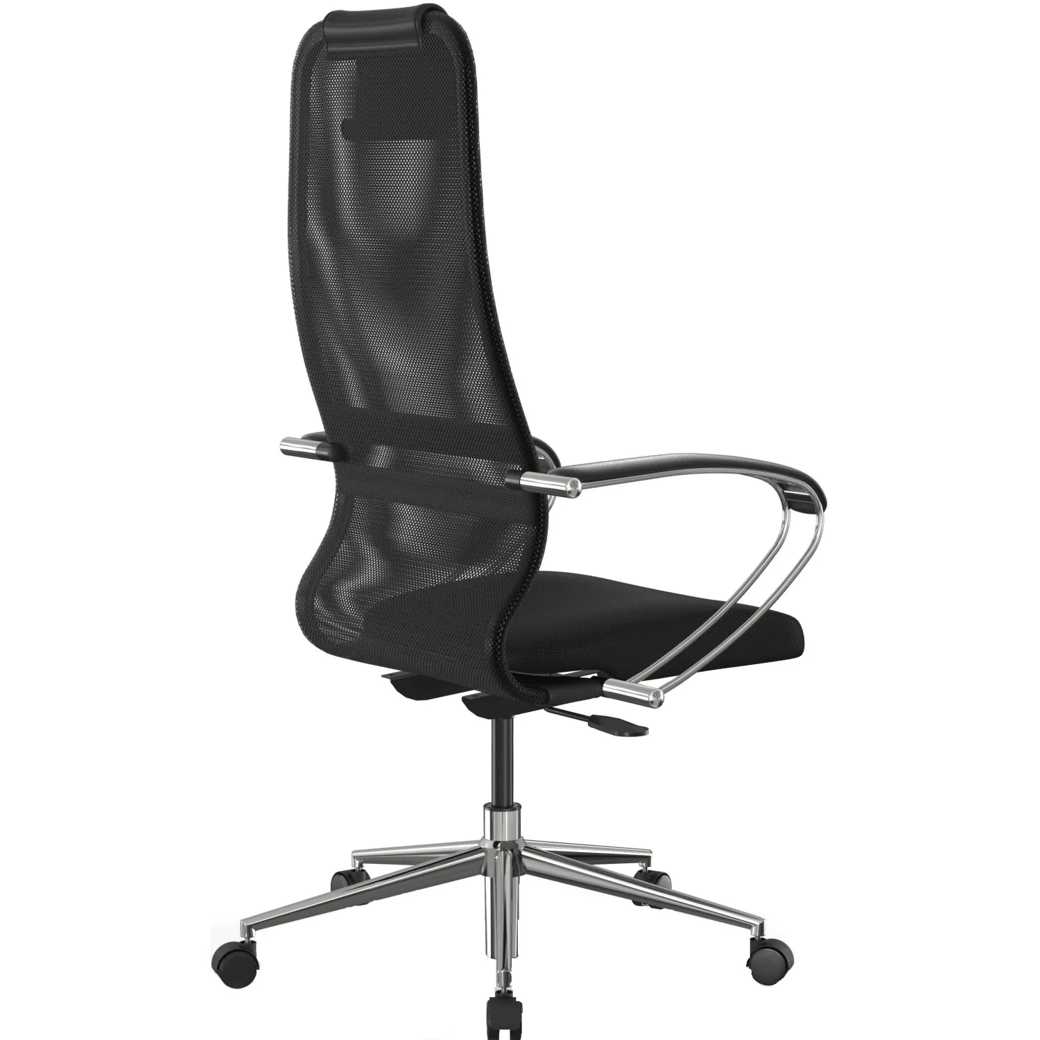 Кресло MT Комус Мебель Easy Chair 675 сетка/ткань, черный, хром