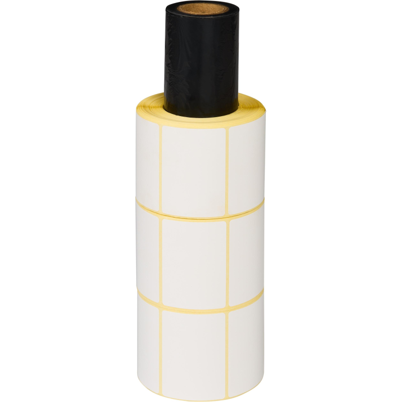Термотрансферные этикетки ПГЛ 58×40 (4 шт. )+риббон WAX 60×100 в комплекте