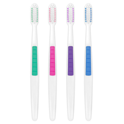 Зубная щетка жесткая CLASSIC WHITENING, КОМПЛЕКТ 12 шт. (10 + 2 в подарок), LAIMA DENT