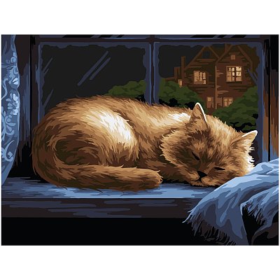 Картина по номерам на картоне ТРИ СОВЫ «Крепкий сон», 30×40, с акриловыми красками и кистями