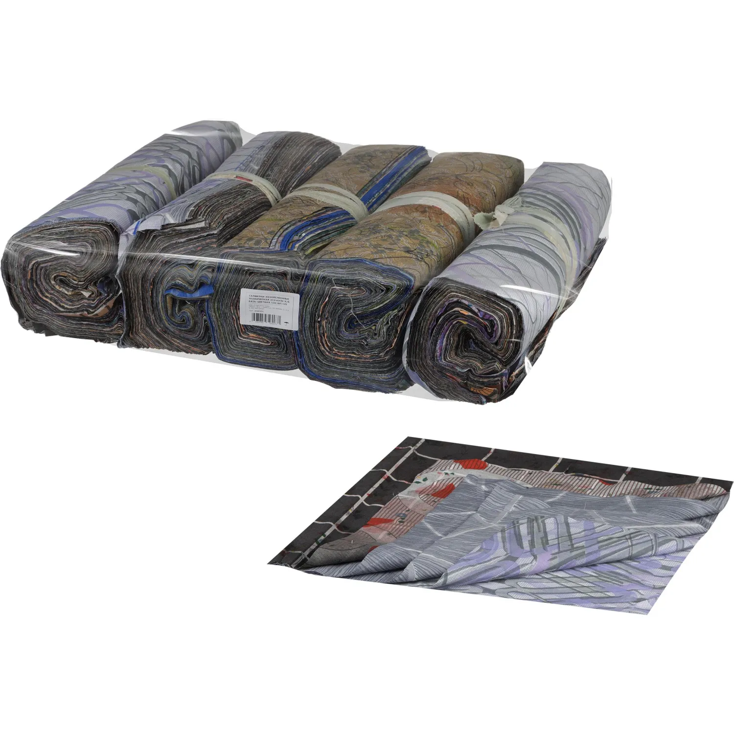 превью Салфетка техническая бязь 40x40 см 110-150 г/кв.м (500 штук в упаковке)