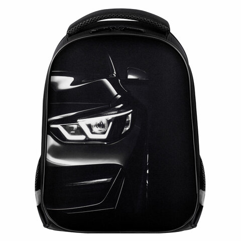 Ранец BRAUBERG KIDS START, 1 отделение, 2 кармана, Dark car, 35×26х13 см