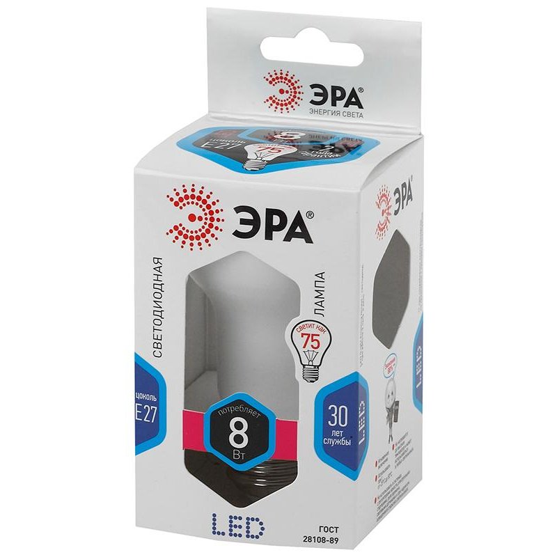 превью Лампа светодиодная ЭРА LED 8 Вт E27 рефлектор 4000 К холодный белый свет